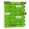 Vertical Wall Planter,Stacking Planters for Outdoor Plants,Garden Self Watering Wall-Mounted Planter,Indoor Outdoor Living Wall Planter Hanging Planter,Plant Flower Pot Holder Green Herb Wall Decor fo