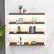 EMENAR Floating Wall Shelves, Wall-mounted Lighting Fixtures Black Rectangular Indoor Display Shelf Wall Lamps Can Light Up Your Room Very Convenient And Beautiful (Color : Noir, Size : 100x20x6cm)