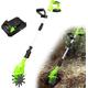 ELzEy Rotavator Cordless Rototiller 20V Handheld Electric Cordless Soil Cultivator With Rechargeable Battery And Charger for Garden Vegetable Plots.