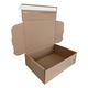 MEG4TEC Pack of 100 Brown C4 Boxes 12" x 9" x 4" Peel & Seal Postal Gift Shipping Box - Tear Open Adhesive Strip (30cm x 22.5cm x 10cm), E-Commerce - Requires No Glue or Tape, Eco-Friendly Recyclable
