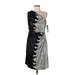 London Times Cocktail Dress - Party Open Neckline Sleeveless: Silver Dresses - New - Women's Size 10