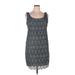 Ignite Evenings by Carol Lin Cocktail Dress - Mini: Gray Solid Dresses - Women's Size 14