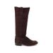 FRYE Boots: Burgundy Print Shoes - Women's Size 7 - Round Toe