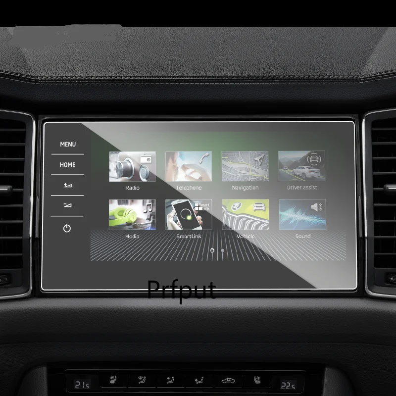 Für Skoda Kodiaq GT 2019-2021 Auto GPS navigation film LCD bildschirm Gehärtetem glas schutz film Anti-scratch film Zubehör Image