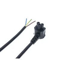 IEC 320 C5 kleeblatt rechten winkel 3 Pin Stecker Für haushaltsgeräte VDE Verlängerung Power Kabel