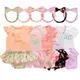 0 to12M 3-Pack Bodysuits Sets For Girls Newborn Short Sleeve Rompers Cotton Clothes Infants Summer