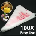 50/100 Pcs Disposable Piping Bag Pe Pastry Cream Bag Icing Cream Decorating Bag Jam and Chocolate