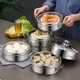 Household Stainless Steel Food Steamer Rack with Double Ear Rice Cooker Pot Dumplings Steaming Grid