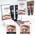 Eyebrow Tint Professional 2 In 1 Semi-Permanent Lash & Brow Coloring Kit Eyebrow Dye Black Eyebrow