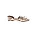 Divided by H&M Flats: Tan Solid Shoes - Women's Size 8 1/2 - Open Toe