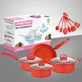 Non-Stick Pots And Pans Set 13-Piece Kitchen Utensil Set Kitchen Cookware Gifts for Friends and