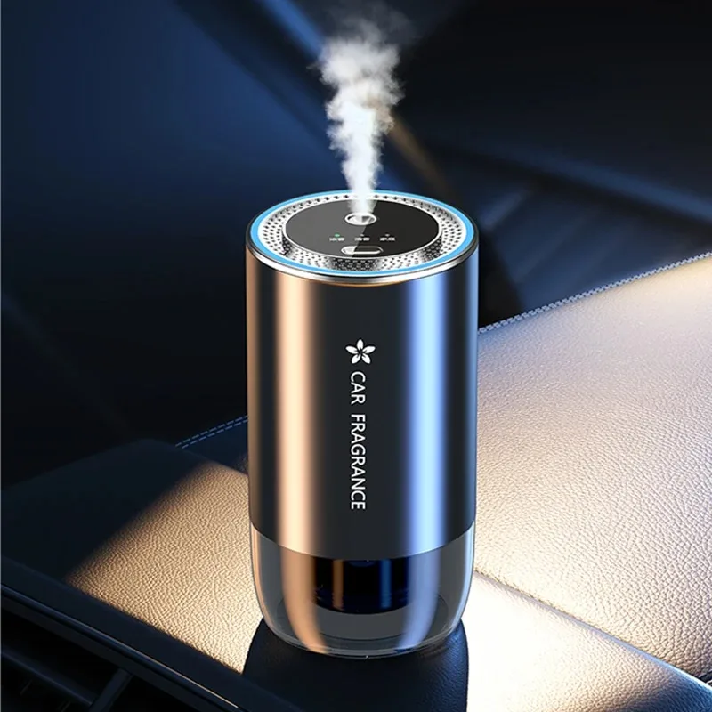 Smart Auto Aroma therapie Maschine tragbare USB wiederauf ladbare Getränke halter Diffusor Lufter frischer Auto Duft Duft Umgebungs licht Ornament Image
