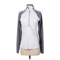 Athleta Jacket: Below Hip Silver Color Block Jackets & Outerwear - Women's Size Small