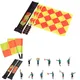 2pcs/set World Soccer Referee Flag Fair Play Sports Match Outdoor Football Trainning Linesman Europe