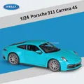 1/24 Toys Sports Car Model Porsche 911 Carrera 4S Alloy Diecasts Metal Toy Vehicles Simulation