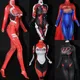 1/6 Sexy Women's Stretch Clown Bodysuit Tights Jumpsuit Super-hero 3D Printed Battle Suit Model for