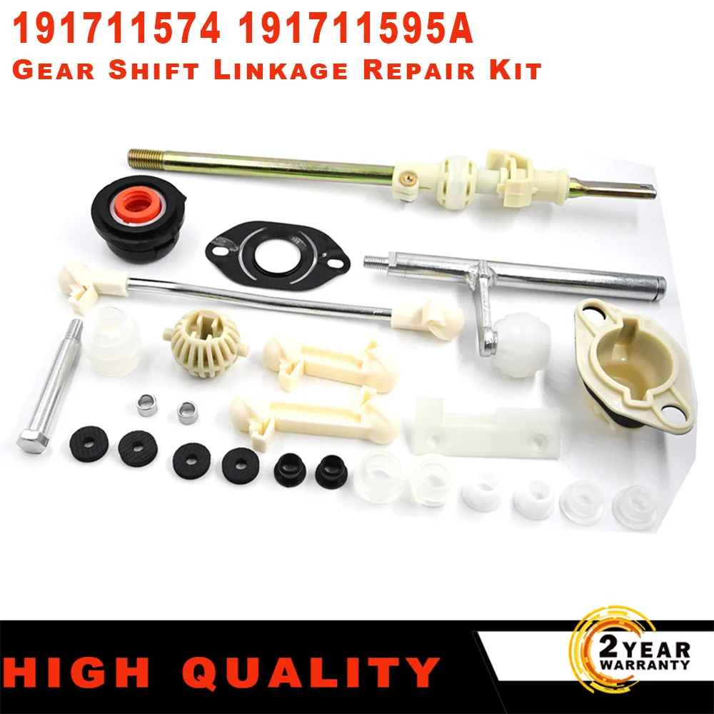 Für VW Golf Caddy Polo Vento Seat Ibiza Cordoba Neues Getriebe Schalthebel-Reparaturset 191711574 191798116A Autozubehör Image