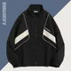 Retro Varsity Jacket Women Patchwork Harajuku Color Block Windbreaker Coats Autumn Unisex Thin