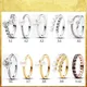 Pan S925 Silver Ring with Diamonds and Sparkling Layered Interleaving Style Pearl Style Ring for