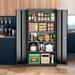 Rubbermaid Garage Metal Storage Cabinet-72"Tall Tool Cabinets w/ Lockable Doors & Adjustable Shelves, Oganizer Steel Cabinet For Warehouse, School | Wayfair