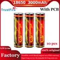 TrustFire 18650 batteria agli ioni di litio 3000mAh 3.7V batterie al litio ricaricabili con PCB per