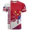 Nuovo 3D la bandiera delle filippine maglietta stampata lo stemma delle filippine T-Shirt grafiche