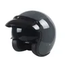 ECE Safey nero opaco Vintage CE Open Face mezzo casco moto moto Vespa Dot approvato con lente