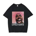 Funny Kanye West Meme Graphic T-Shirt Rapper Hip Hop abbigliamento Casual T-Shirt moda uomo T-Shirt