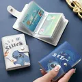 Disney-Sac à cartes bancaires Stitch Anime CAN o & Stitch Winnie l'ourson Cartoon Leather