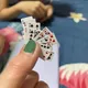 Mini cartes de jeu miniatures pour enfants jeu de table jeu de poker mignon beurre drôle jouets