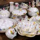 Assiettes de service de vaisselle en porcelaine Tulipe de Pâques tasse à thé tasse à café boîte