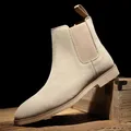 StephanBoots-Bottes en cuir pour hommes Chaussures confortables Britannique Doc Martens Mode