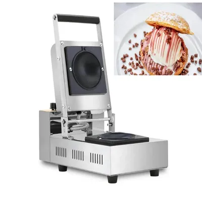 Machine à Crème Glacée Électrique en Fer UFO Hamburger Sandwich Presse