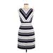 Karen Millen Casual Dress: Ivory Stripes Dresses - Women's Size 6