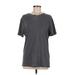 Banana Republic Short Sleeve T-Shirt: Gray Marled Tops - Women's Size Medium