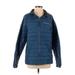 Columbia Jacket: Mid-Length Blue Print Jackets & Outerwear - Women's Size X-Small