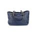 Coach Leather Shoulder Bag: Pebbled Blue Solid Bags