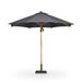 Arlmont & Co. Shuna 118" Round Market Acylic Umbrella, Leather in Gray | 102.25 H x 118 W x 118 D in | Wayfair C4A18AB251104F8BB88459814371CAD9