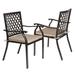 Winston Porter Ruchika Patio Dining Armchair w/ Cushion, Metal | Wayfair 352F148C0F0E4501B495F7BE294D3DAF