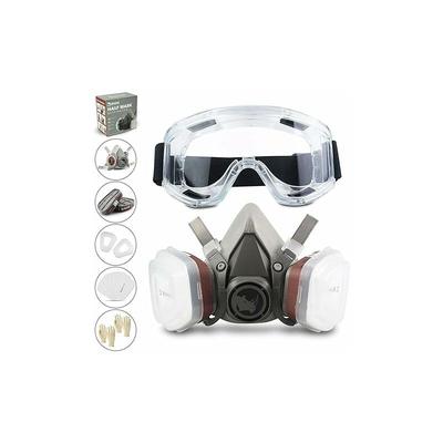 Wiederverwendbare Atemschutzmaske Halbgesichtsstück 6200 Gasmaske Atemschutzmasken mit Schutzbrille Image