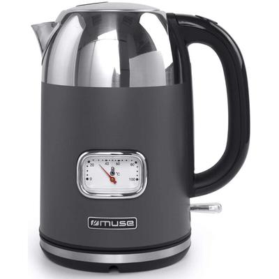 Akku-wasserkocher 1,7 l 2200 w grau/edelstahl - Muse - MS-020DG Image