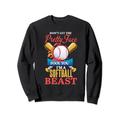 Beauty & Brawn Softball | Pretty Face Beast Player-T-Shirt Sweatshirt