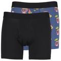 Saxx - Droptemp Cooling Cotton Boxer Brief Fly 2Pk - Alltagsunterwäsche Gr M schwarz