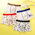 children's underwear cotton boxer boy's underwear baby boy boxer pants cartoon dinosaur middle and big children's shorts wholesale