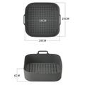 Air Fryer Silicone Basket Silicone Mold Airfryer Oven Baking Tray Pizza Fried Chicken Basket Reusable Pan Liner Accessories