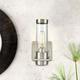 IModern Wall Light Fixture Nickel 1 PCS Wall Sconce Bathroom Wall Lighting with Cylinder Clear Glass Shade for Bathroom 110-240V