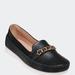 GC SHOES Aida Black Flat Shoes - Black - 9.5
