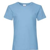 Fruit of the Loom Fruit Of The Loom Big Girls Childrens Valueweight Short Sleeve T-Shirt - Blue - 3