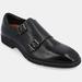 Thomas and Vine Artemis Chisel Toe Double Monk Strap - Black - 11