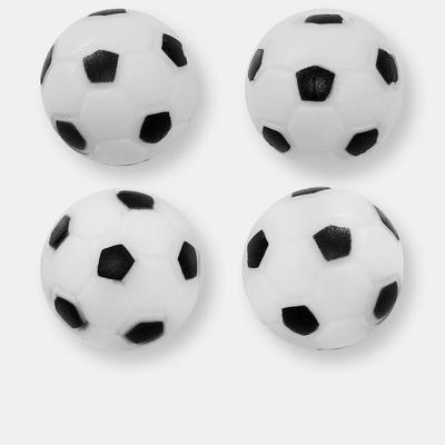 Sunnydaze Decor Table Soccer Foosballs Replacement Balls 36mm Black White Arcade 12 Pack - White - 4 PACK